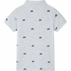 vidaXL Polo infantil melange 92 Gris Discount