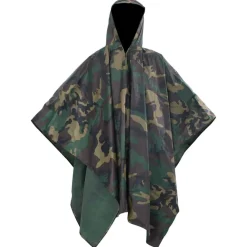 vidaXL Poncho impermeable lluvia ejército para acampar/senderismo Camuflaje Sale