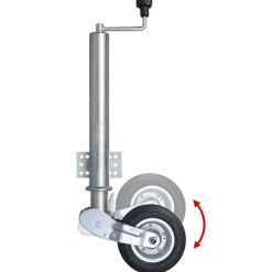 vidaXL Piezas Y Accesorios Para Vehículos-Rueda de gato de remolque de servicio pesado de 60 mm
