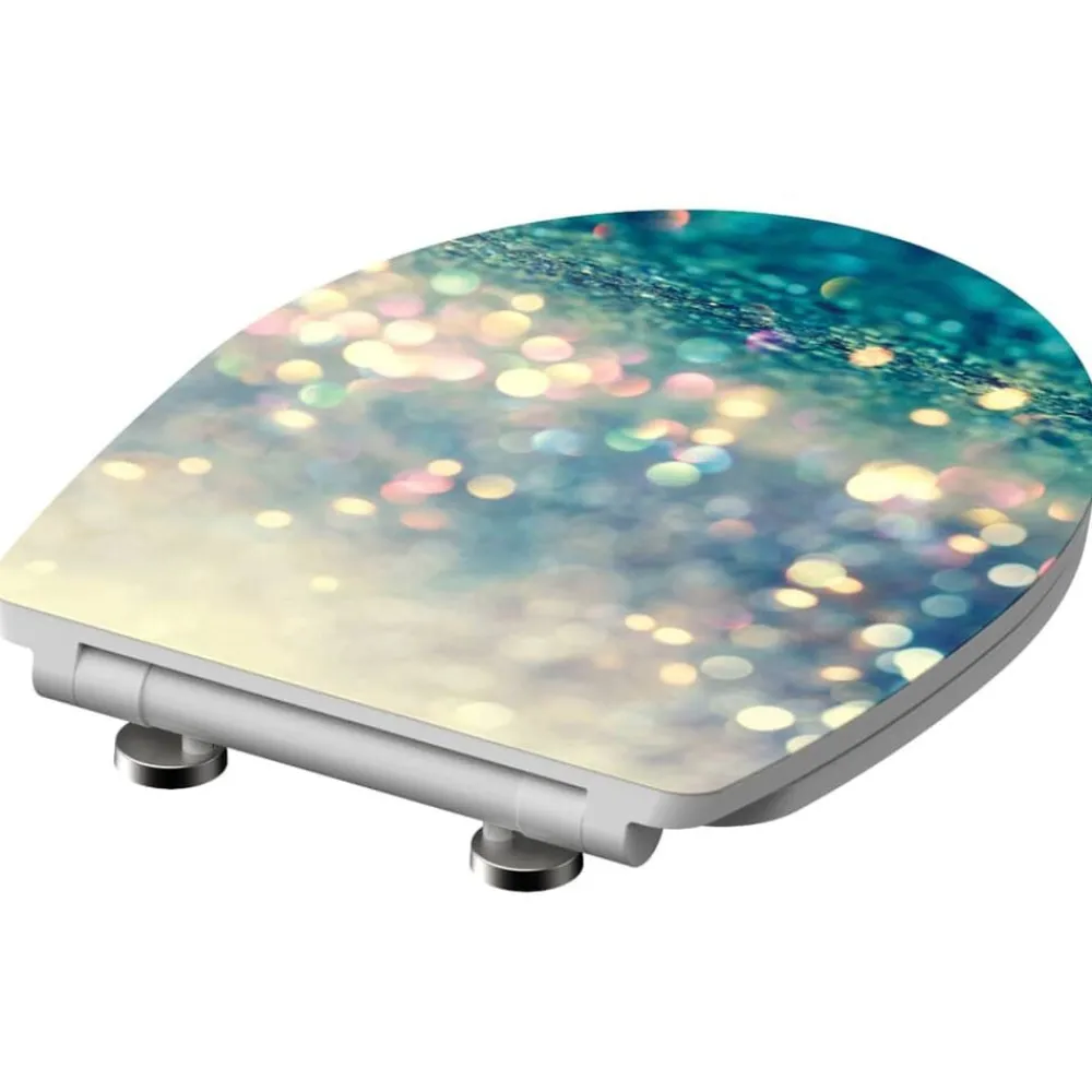 SCHÜTTE Fontanería-Asiento de WC Duroplast con brillo y cierre suave MAGIC LIGHT