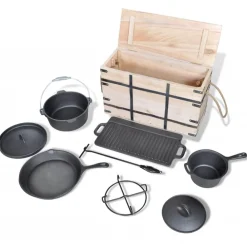 vidaXL Set De Horno Holandés 9 Piezas Sale