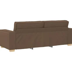 vidaXL Sofá de 3 plazas de tela marrón, 180 cm Marrón Online