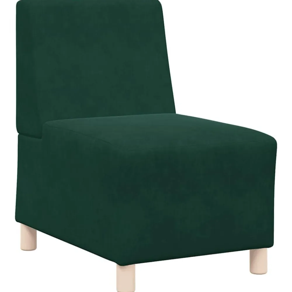 vidaXL Sofás-Sofá modular sin brazos de terciopelo de 55 cm