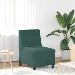 vidaXL Sofás-Sofá modular sin brazos de terciopelo de 55 cm