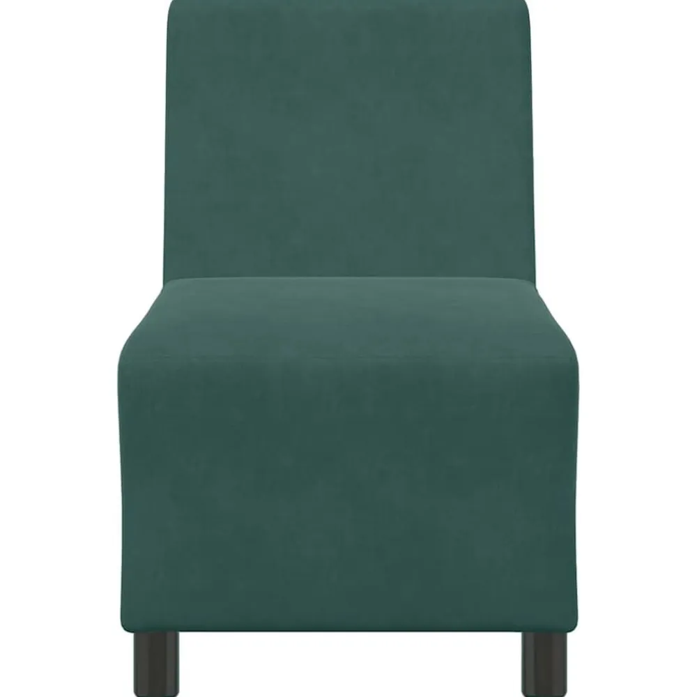 vidaXL Sofás-Sofá modular sin brazos de terciopelo de 55 cm