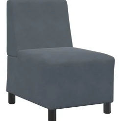 vidaXL Sofás-Sofá modular sin brazos 55 cm terciopelo