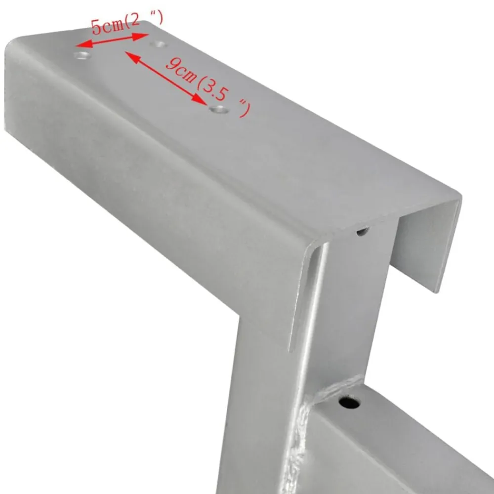 vidaXL Soporte con tope de proa para remolque de barcos New