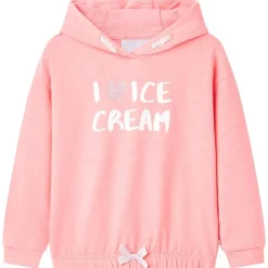 vidaXL Sudadera con capucha infantil brillante 92 Rosa Outlet