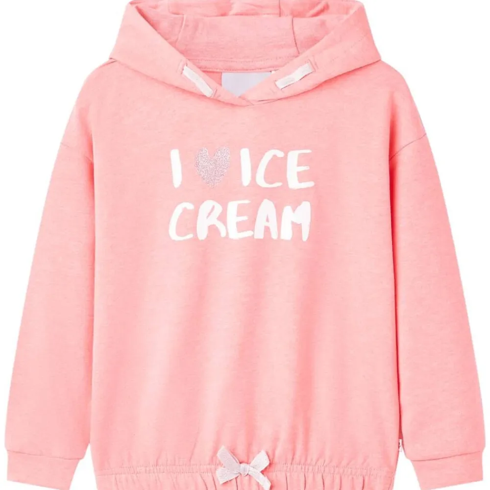 vidaXL Sudadera con capucha infantil brillante 92 Rosa Outlet