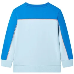 vidaXL Sudadera infantil azul chillón y azul claro 104