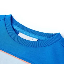 vidaXL Sudadera infantil azul chillón y azul claro 104