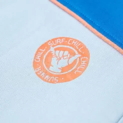 vidaXL Sudadera infantil azul chillón y azul claro 104