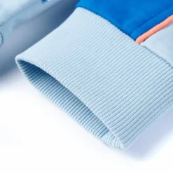 vidaXL Sudadera infantil azul chillón y azul claro 104
