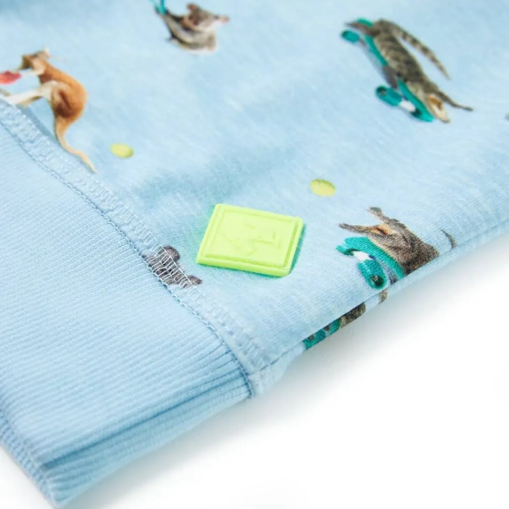 vidaXL Ropa Y Accesorios-Sudadera infantil azul claro mélange 104