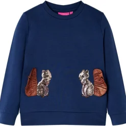 vidaXL Ropa Y Accesorios-Sudadera infantil azul marino 104