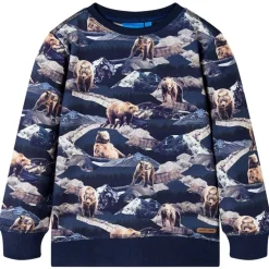 vidaXL Sudadera infantil azul marino 116 Best