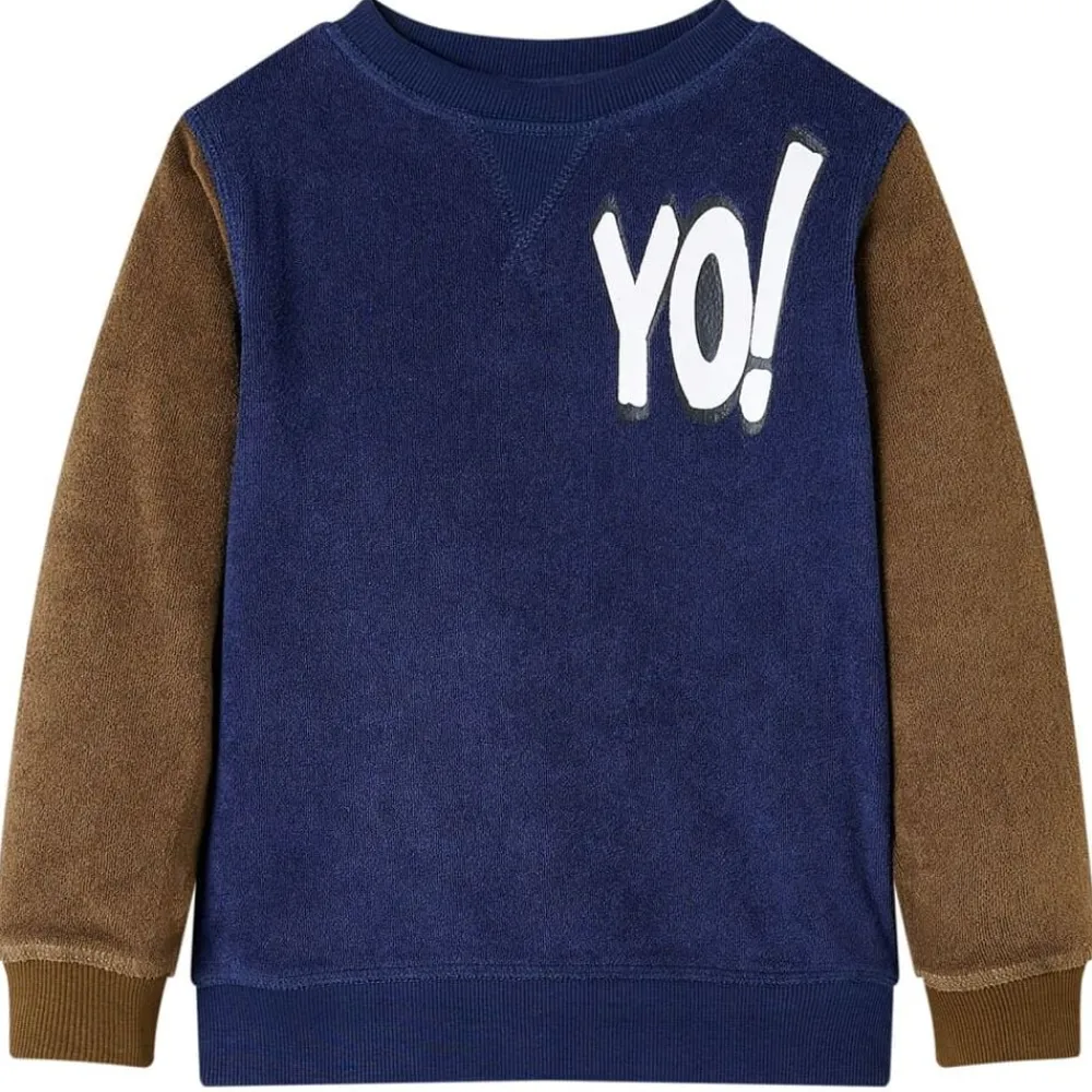 vidaXL Sudadera infantil azul marino oscuro 92 Clearance
