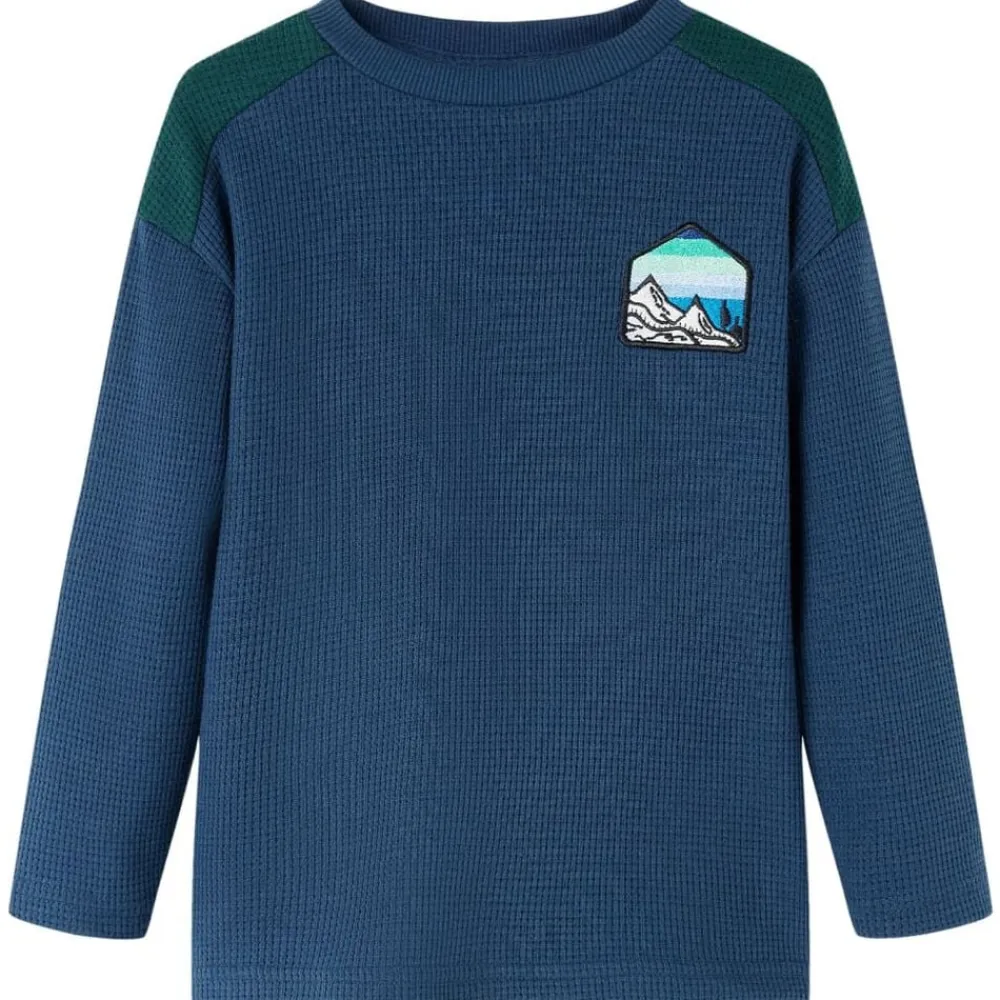 vidaXL Ropa Y Accesorios-Sudadera infantil azul marino 104