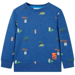 vidaXL Sudadera infantil azul oscuro mélange 104 Best