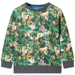 vidaXL Sudadera infantil azul petróleo claro 104 Outlet