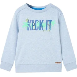 vidaXL Sudadera infantil suave mélange 104 Azul Best