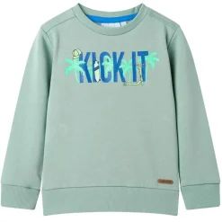 vidaXL Sudadera infantil claro 104 Caqui
