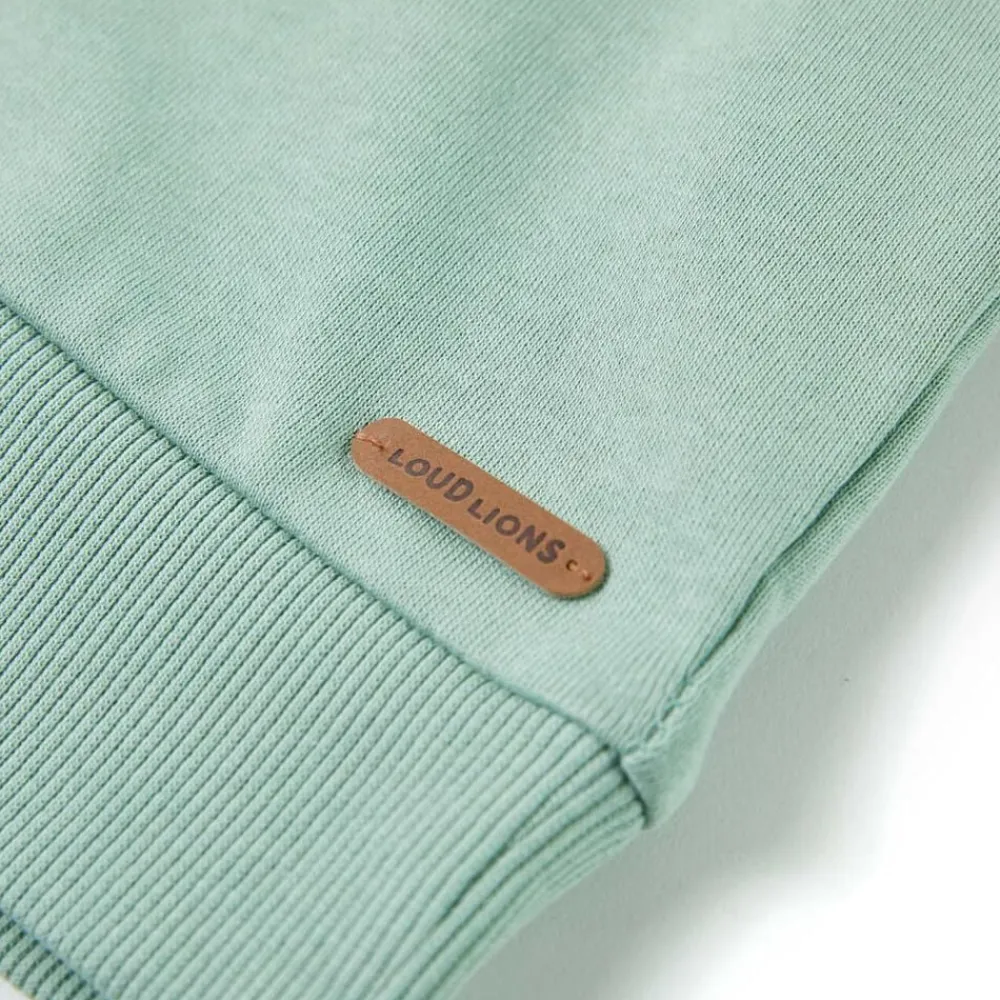 vidaXL Sudadera infantil claro 104 Caqui