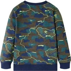 vidaXL Ropa Y Accesorios-Sudadera infantil caqui oscuro mélange 128