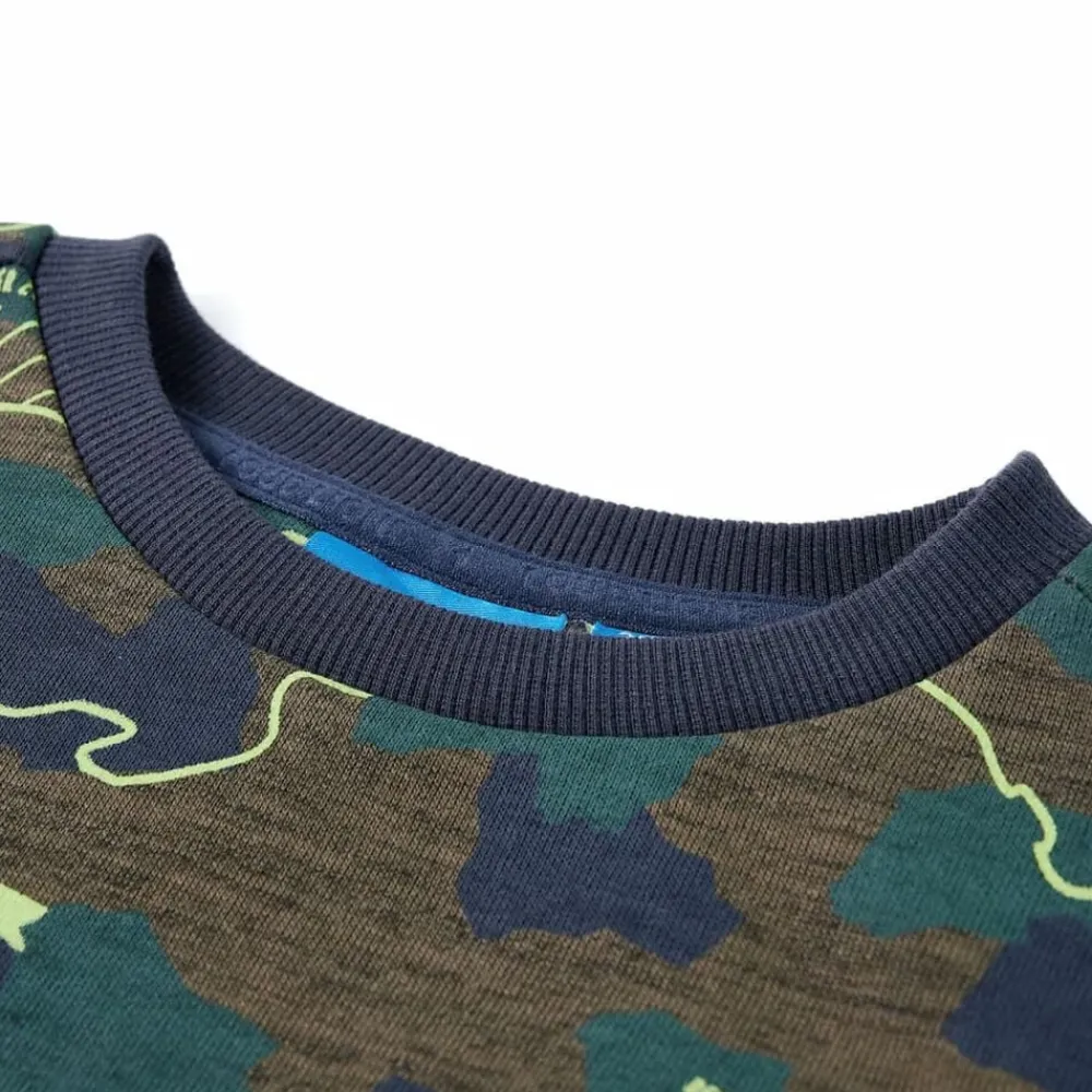 vidaXL Ropa Y Accesorios-Sudadera infantil caqui oscuro mélange 128