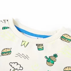 vidaXL Sudadera infantil color crudo suave 104 Discount