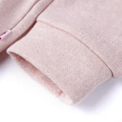 vidaXL Ropa Y Accesorios-Sudadera infantil con capucha y cremallera claro mezcla 92