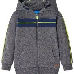 vidaXL Ropa Y Accesorios-Sudadera infantil con capucha y cremallera gris mélange 92