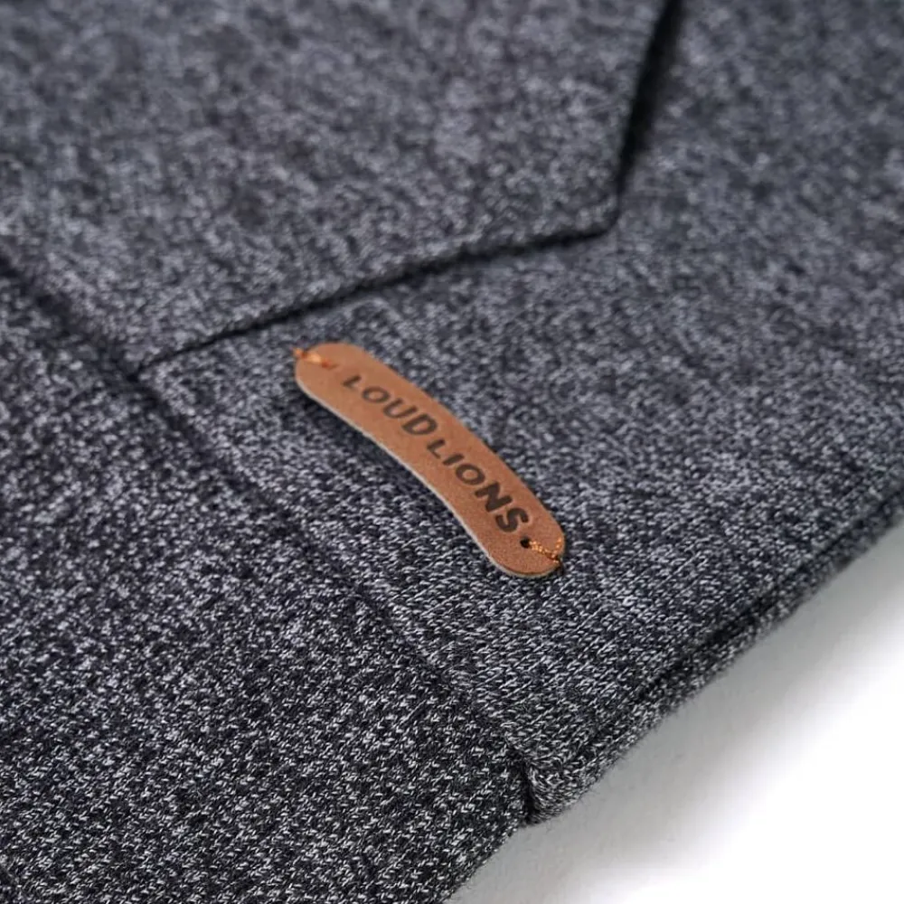 vidaXL Ropa Y Accesorios-Sudadera infantil con capucha y cremallera gris mélange 92
