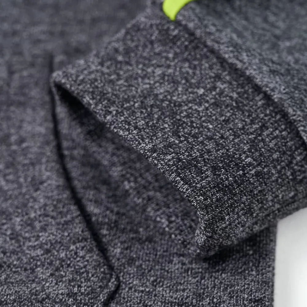 vidaXL Ropa Y Accesorios-Sudadera infantil con capucha y cremallera gris mélange 92