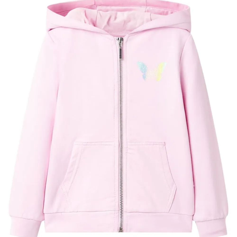 vidaXL Ropa Y Accesorios-Sudadera infantil con capucha claro 92