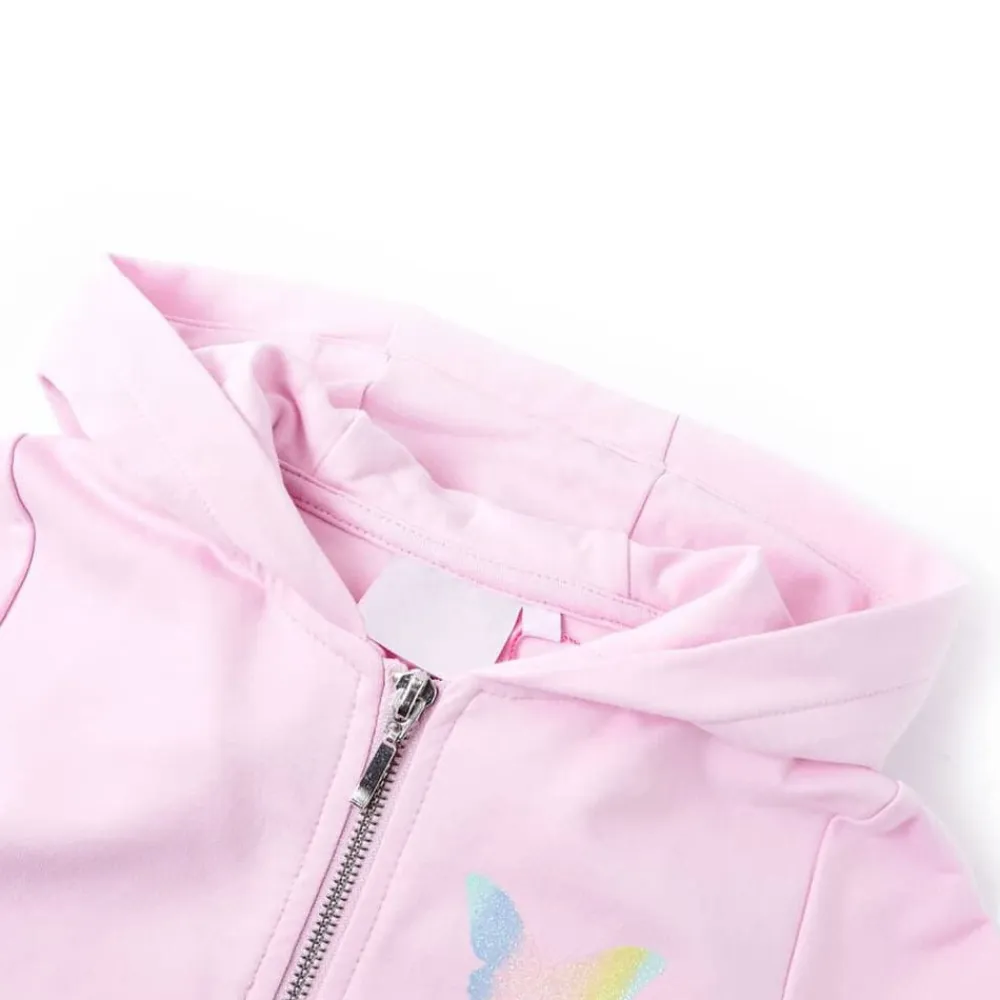vidaXL Ropa Y Accesorios-Sudadera infantil con capucha claro 92