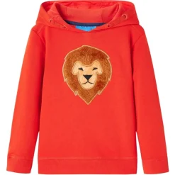 vidaXL Sudadera infantil con capucha rojo 92 Clearance