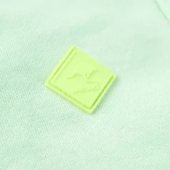 vidaXL Sudadera infantil con capucha y cremallera brillante 92 Verde Hot