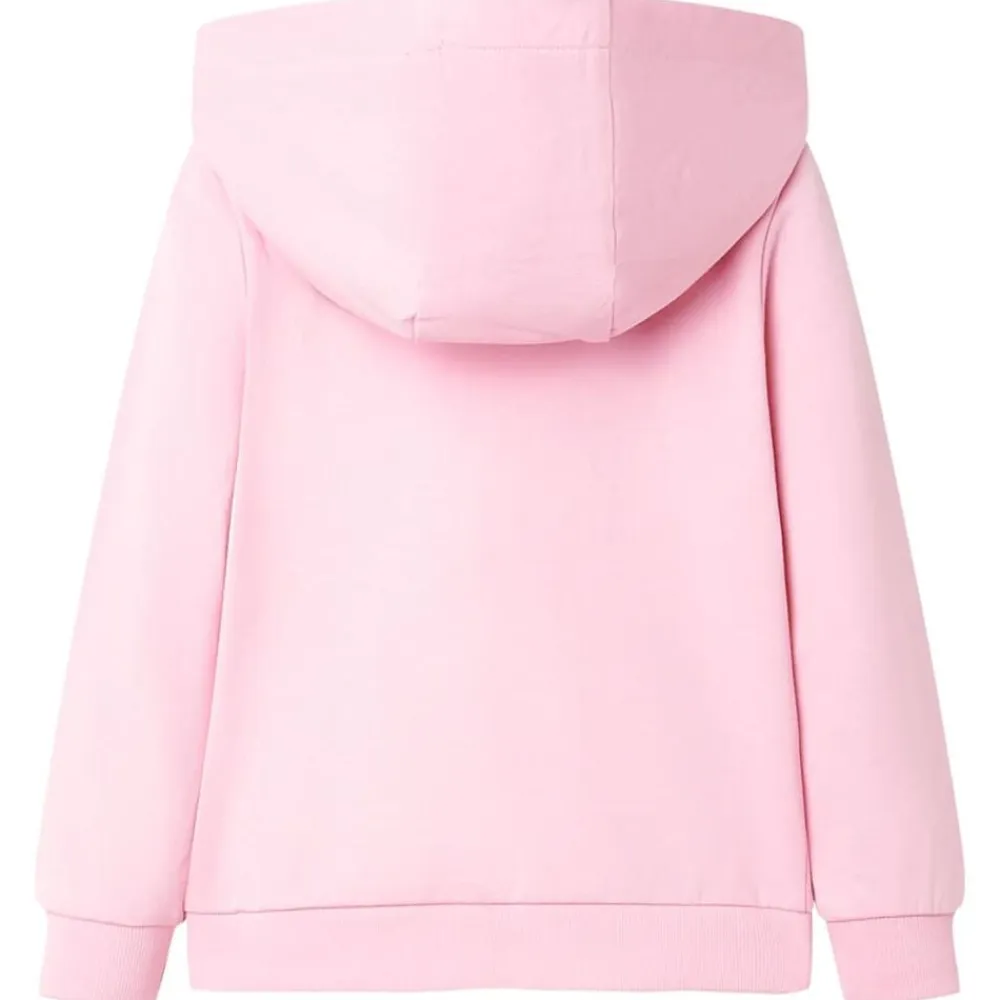 vidaXL Ropa Y Accesorios-Sudadera infantil con capucha y cremallera rosa 92