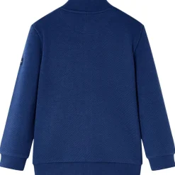 vidaXL Sudadera infantil con cremallera azul marino 92 Clearance