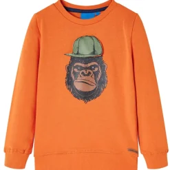 vidaXL Sudadera infantil oscuro 92 Naranja