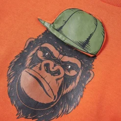vidaXL Sudadera infantil oscuro 92 Naranja