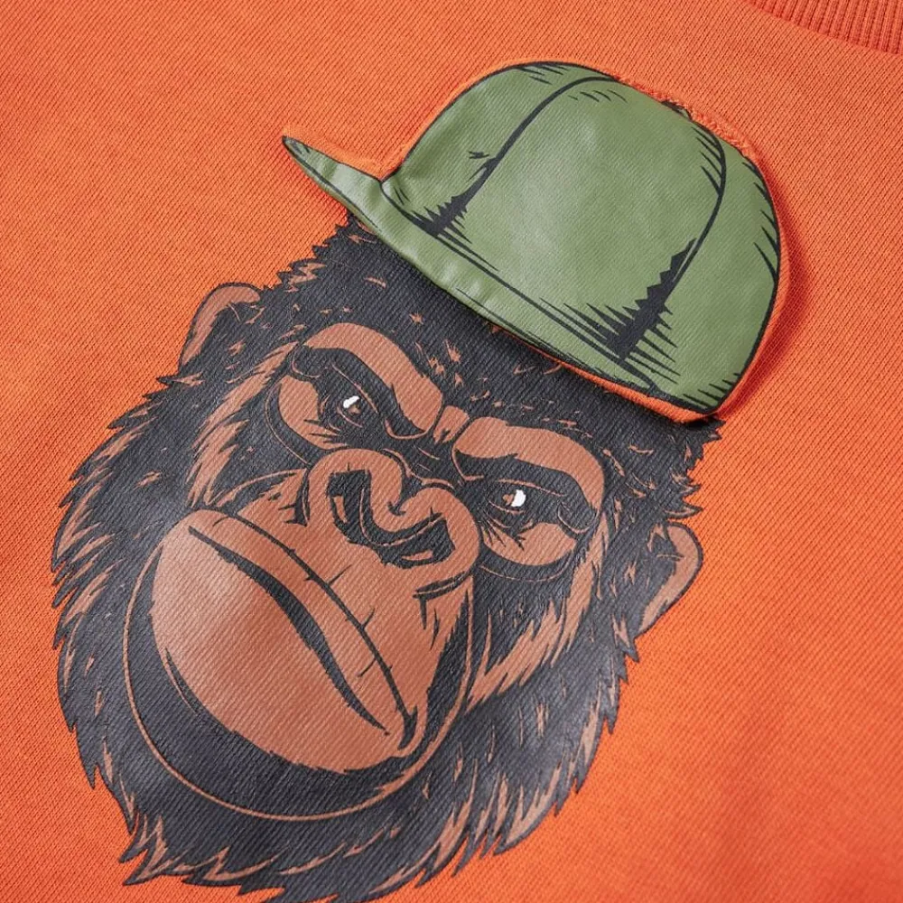 vidaXL Sudadera infantil oscuro 92 Naranja