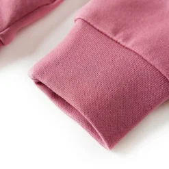 vidaXL Sudadera infantil patchwork terciopelo color frambuesa 128