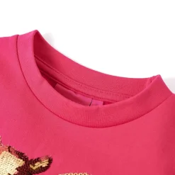 vidaXL Ropa Y Accesorios-Sudadera infantil rosa chillón 92