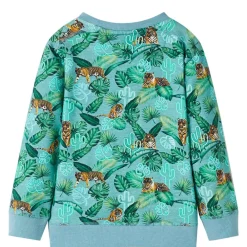 vidaXL Ropa Y Accesorios-Sudadera infantil verde claro mélange 92