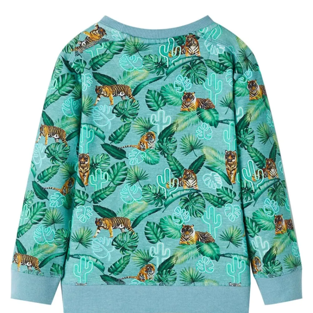vidaXL Ropa Y Accesorios-Sudadera infantil verde claro mélange 92
