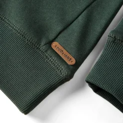 vidaXL Ropa Y Accesorios-Sudadera infantil verde oscuro 92