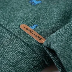 vidaXL Sudadera infantil verde oscuro melange 104 Clearance
