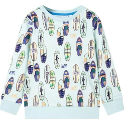 vidaXL Sudadera para niños azul suave mélange 116 Online